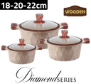 Zio Set Cookware Granit Line Wooden Z-8170-30