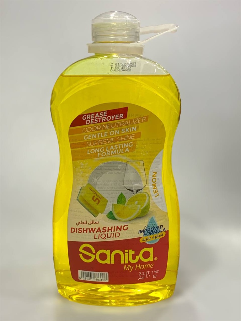 Sanita Dishwashing Liquid 2.2L