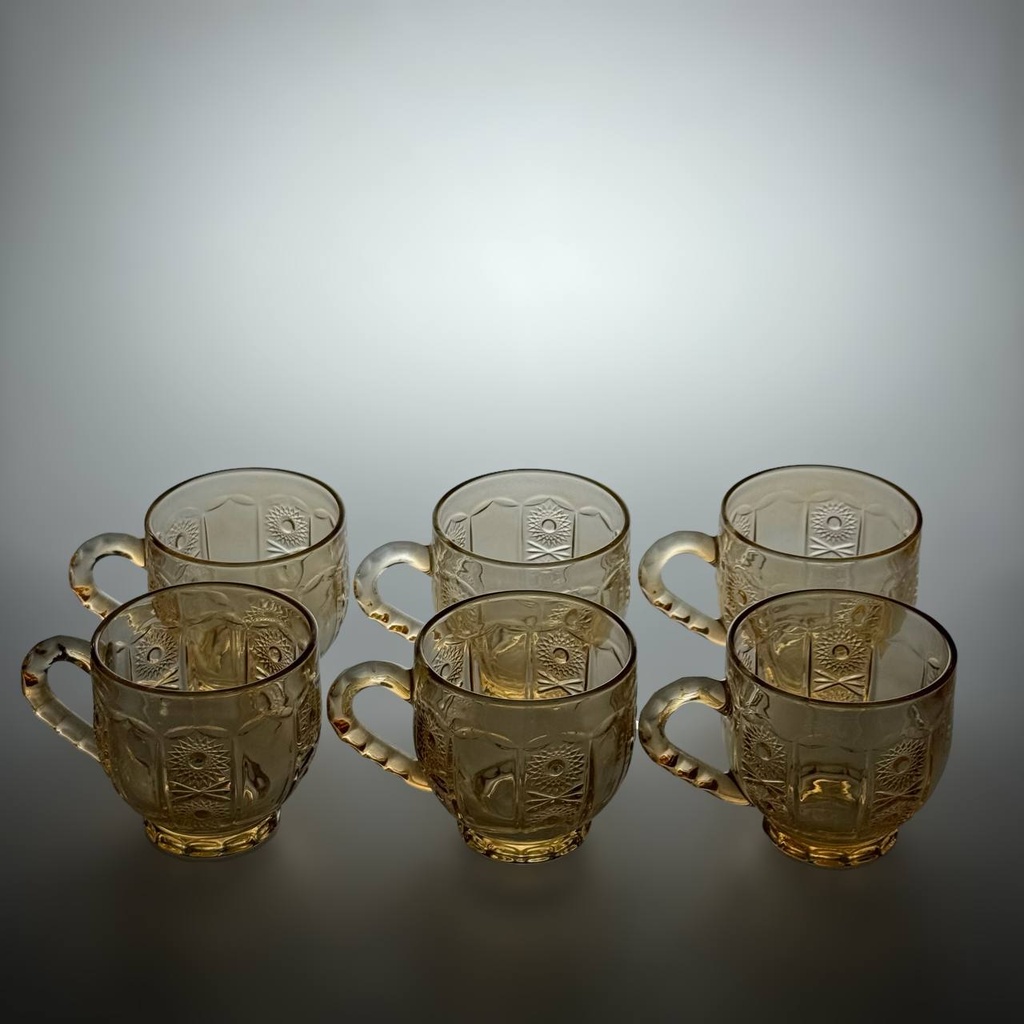 Glass Mug gold dm-204