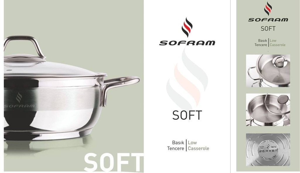 Sofram Soft Low Casserole 12cm 0.40L