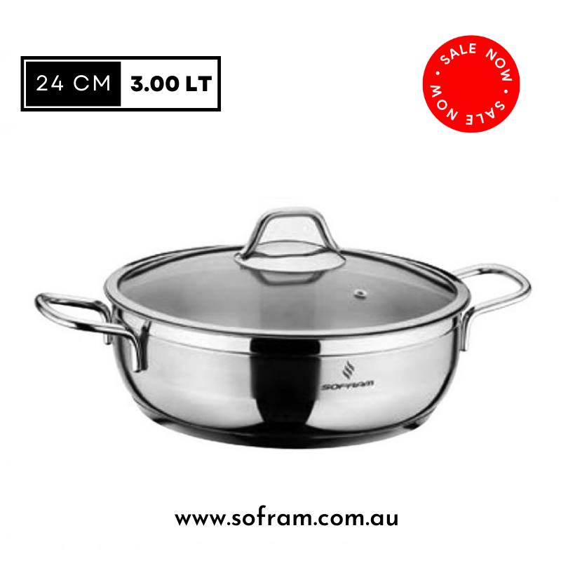 Sofram Soft Low Casserole 24cm 3L