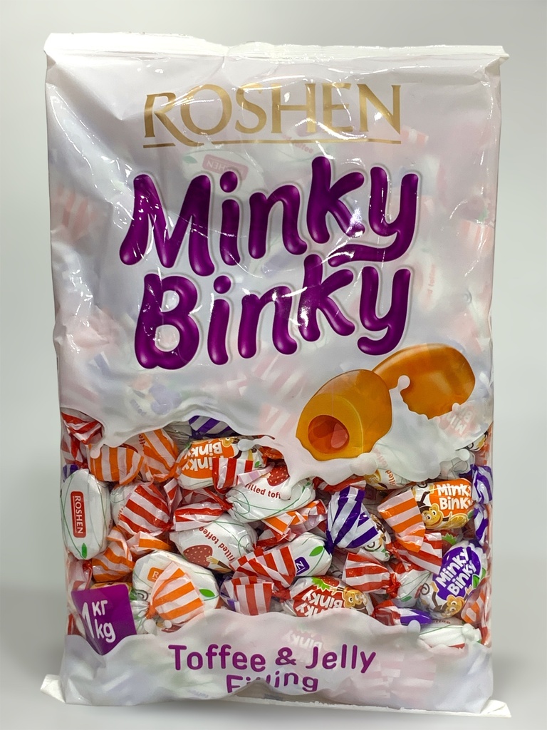 Roshen Minky Binky Toffee And Jelly Filling 1Kg