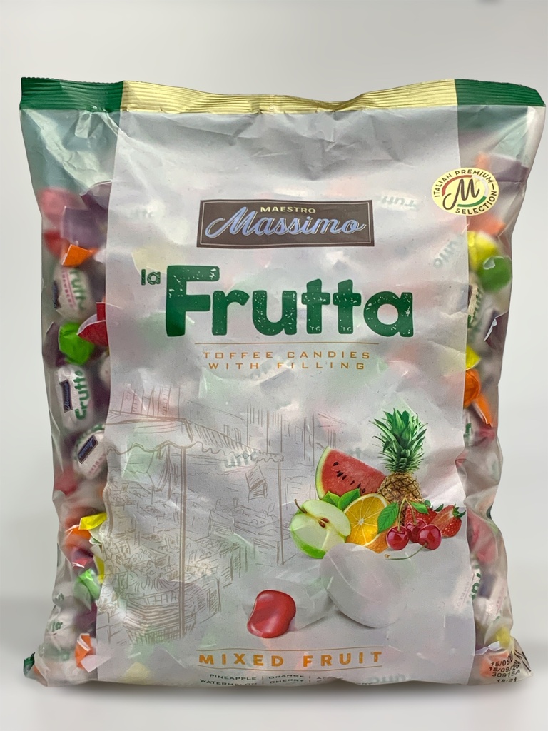 Massimo Frutta Toffee Candies With Filling Mixed Fruit 1Kg