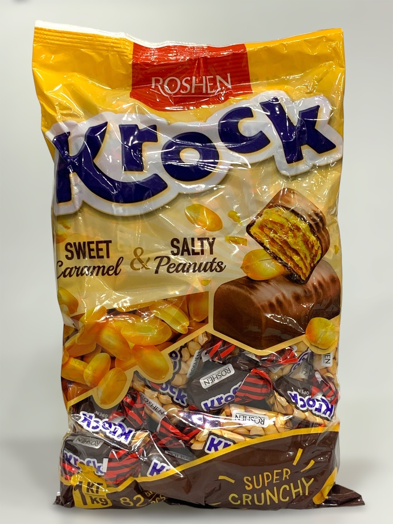 Roshen Krock Sweet Caramel And Salty Peanuts 1Kg