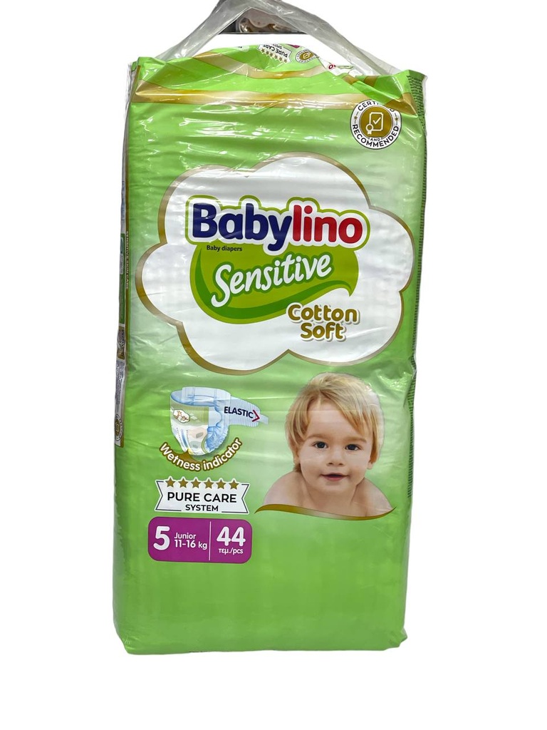 Babylino Sensitive Diapers No.5 - 44Pcs