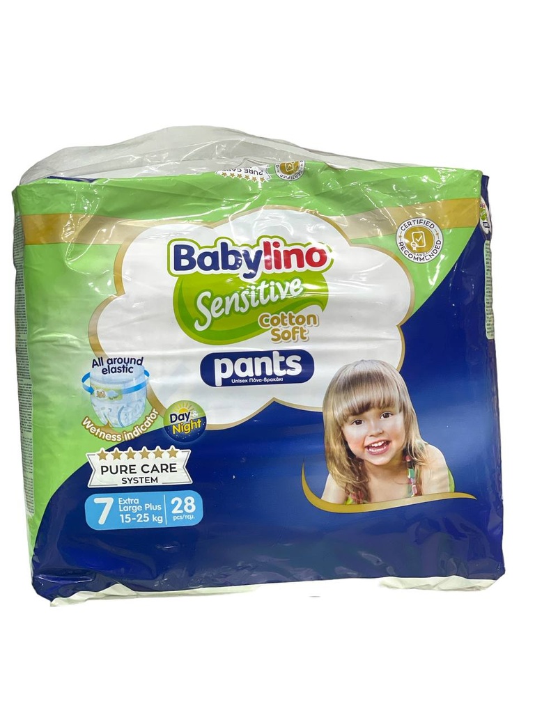 Babylino Sensitive Pants Diapers No.7 - 28Pcs