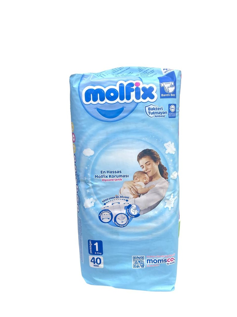 Molfix Diapers No.1 -  40Pcs