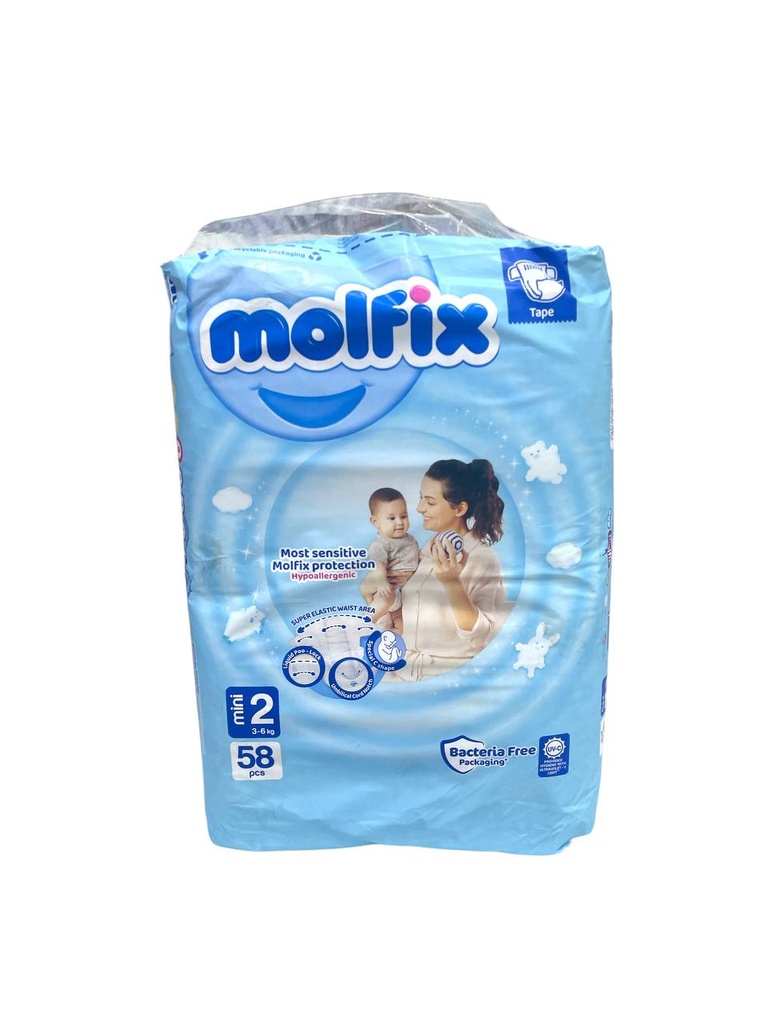 Molfix Diapers No.2 - 58Pcs