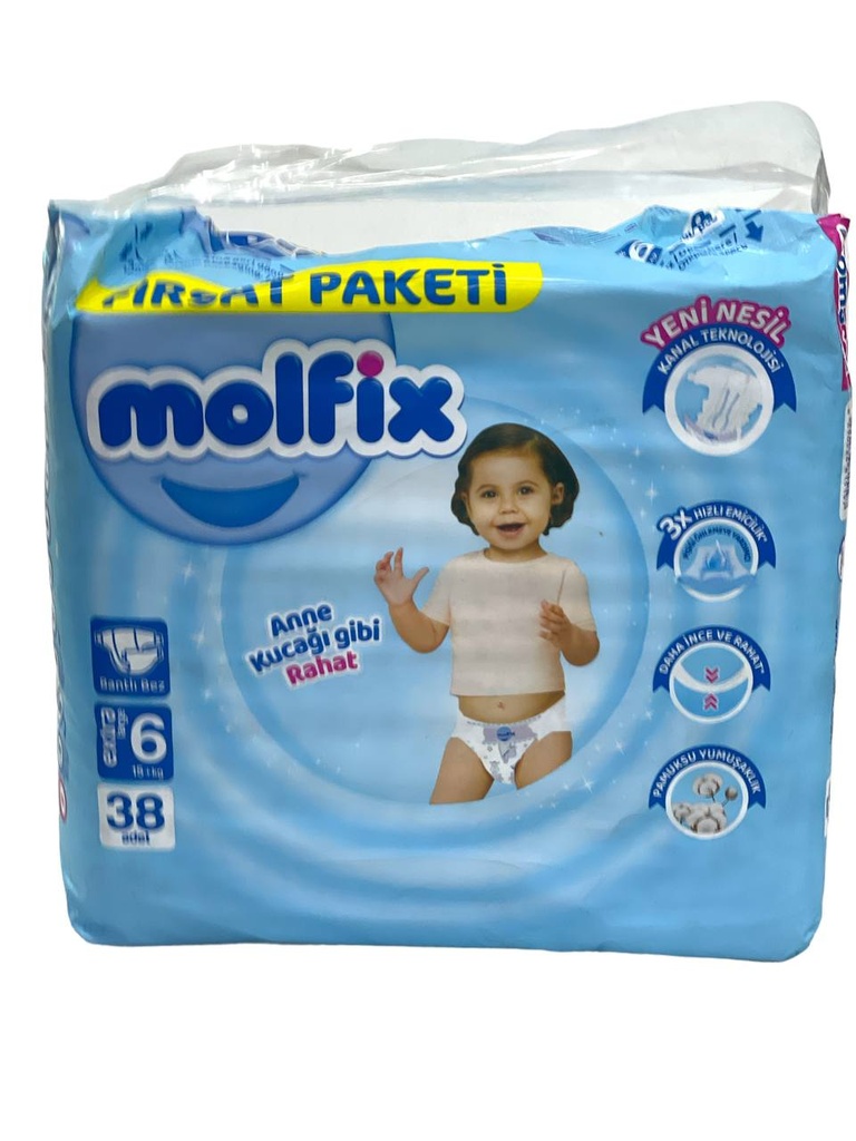 Molfix Diaper No.6 - 38Pcs