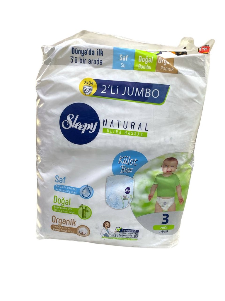 Sleepy Pants Diapers No.3 - 68Pcs