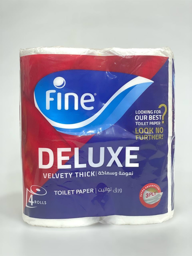 Fine Toilet Paper 4 Rolls