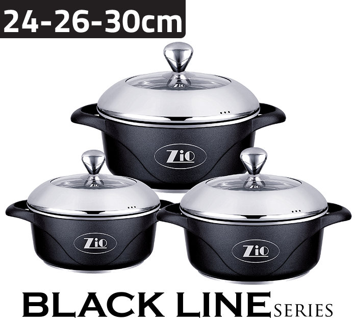 Zio Set Cookpot Black Line Z-8000-30