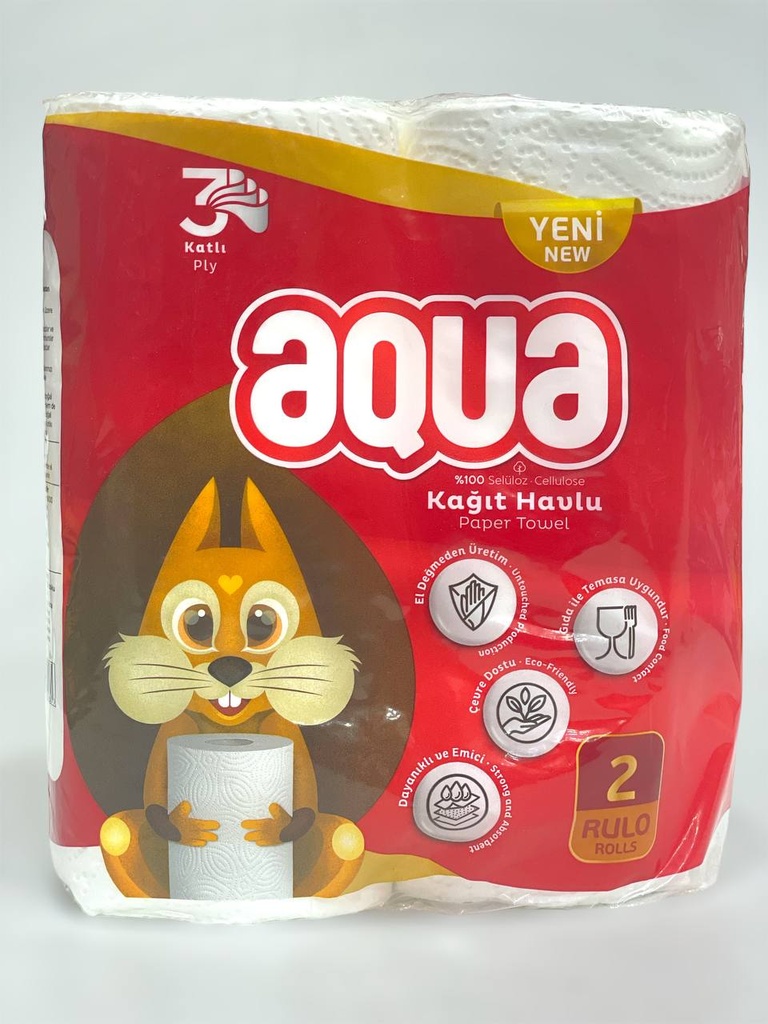 Aqua Kitchen Wipes 2Rolls