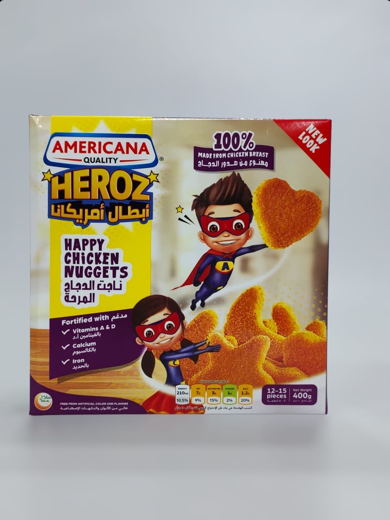 Americana Happy Chicken Nuggets 12to15Pcs 400g