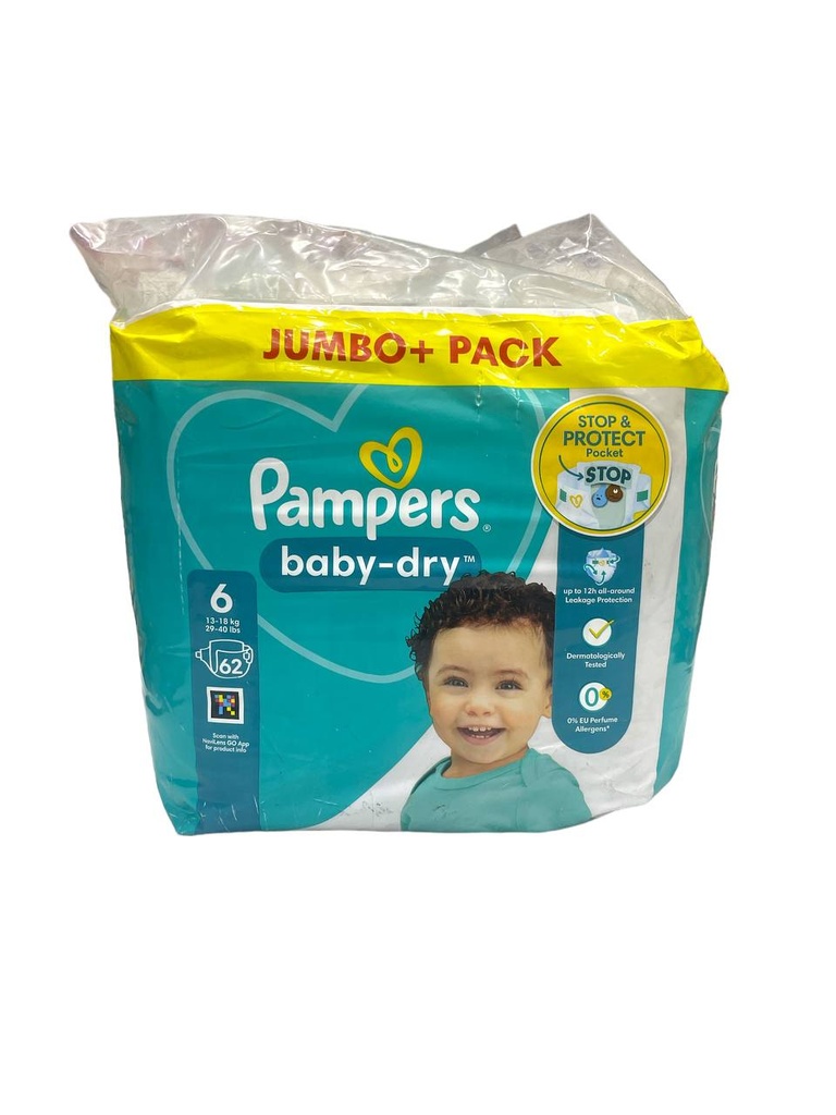 Pampers Diapers No.6 - 62Pcs