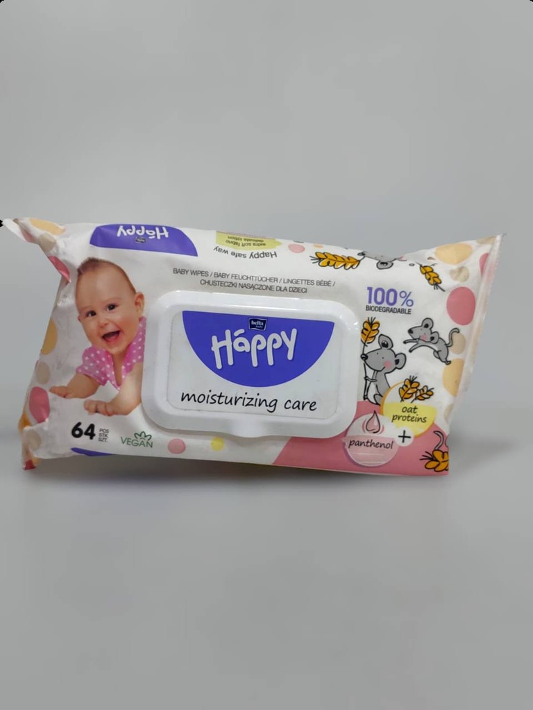 Happy Baby Wet Wipes 64Pcs