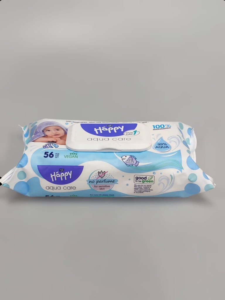 Happy Baby Wet Wipes 56Pcs