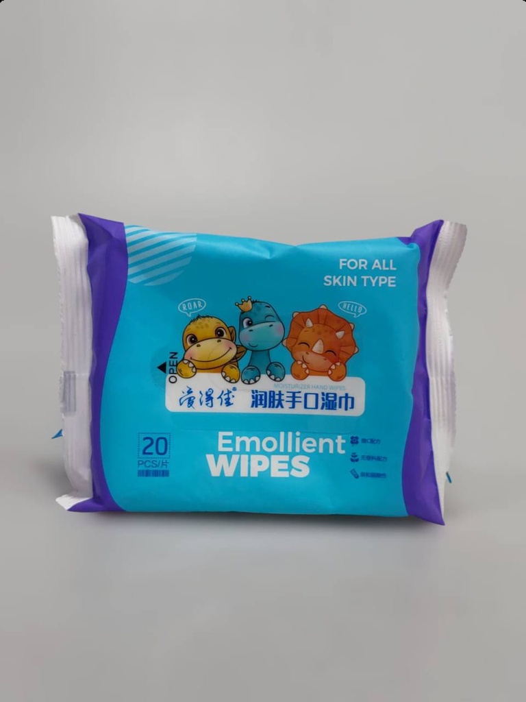 Emollient Baby Wet Wipes 20Pcs