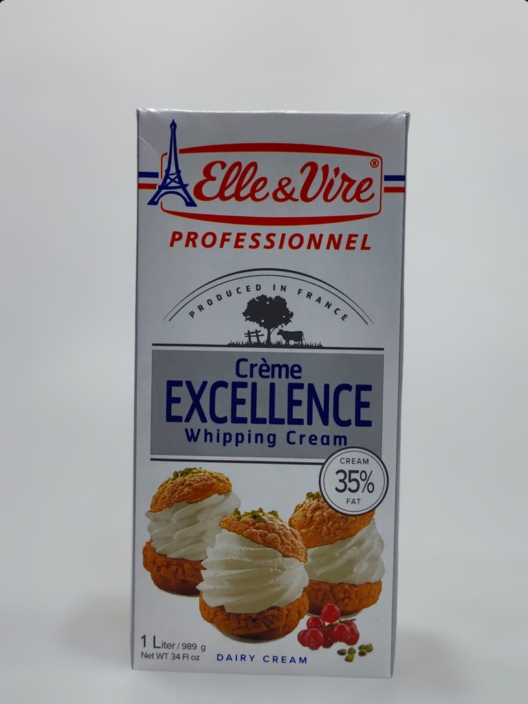 Elle & Vire Creme Excellence Whipping Cream Cream 35% Fat 1L