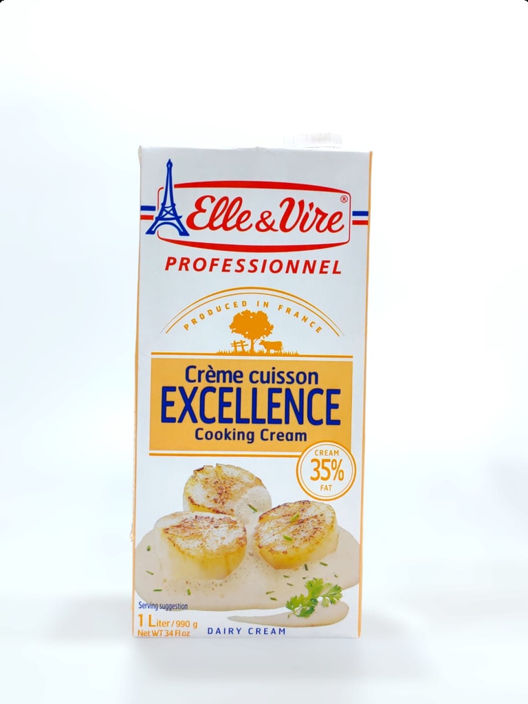 Elle & Vire Creme Cuisson Excellence کرێمی کرێمی چێشت لێنان 35% چەوری 1L