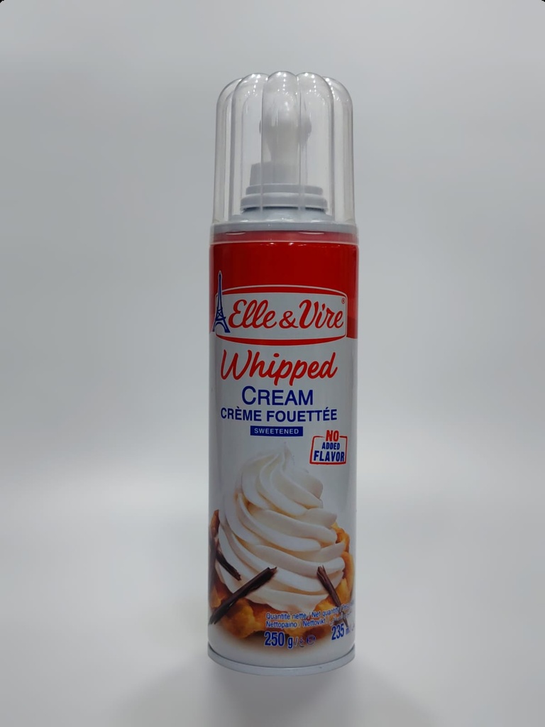 Elle & Vire Whipped Cream Sweetened 250g 235ml