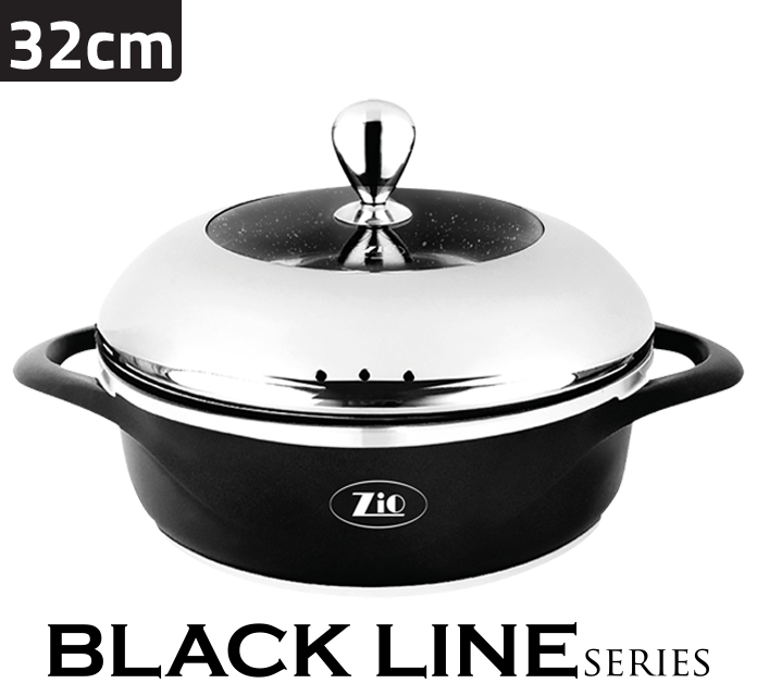 Zio Low Cookpot Black Line z-8002-32