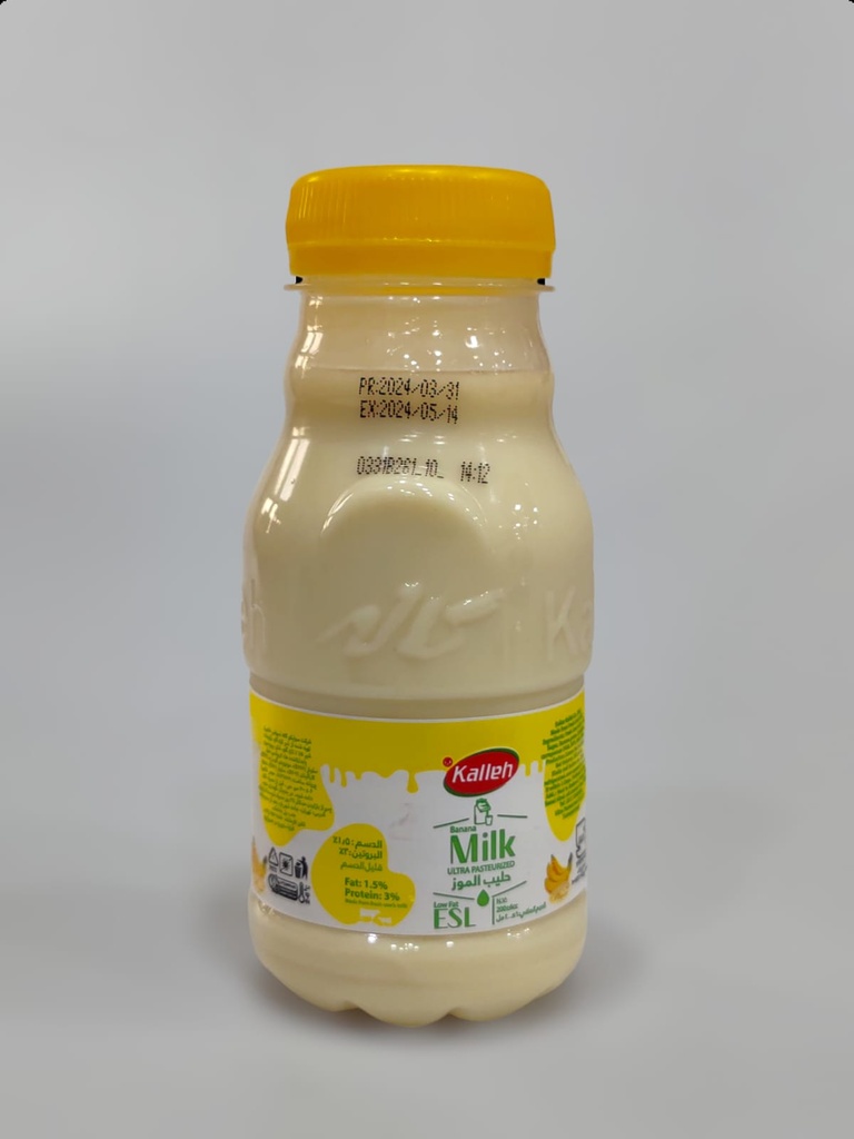 Kalleh Banana Milk Low Fat 200ml