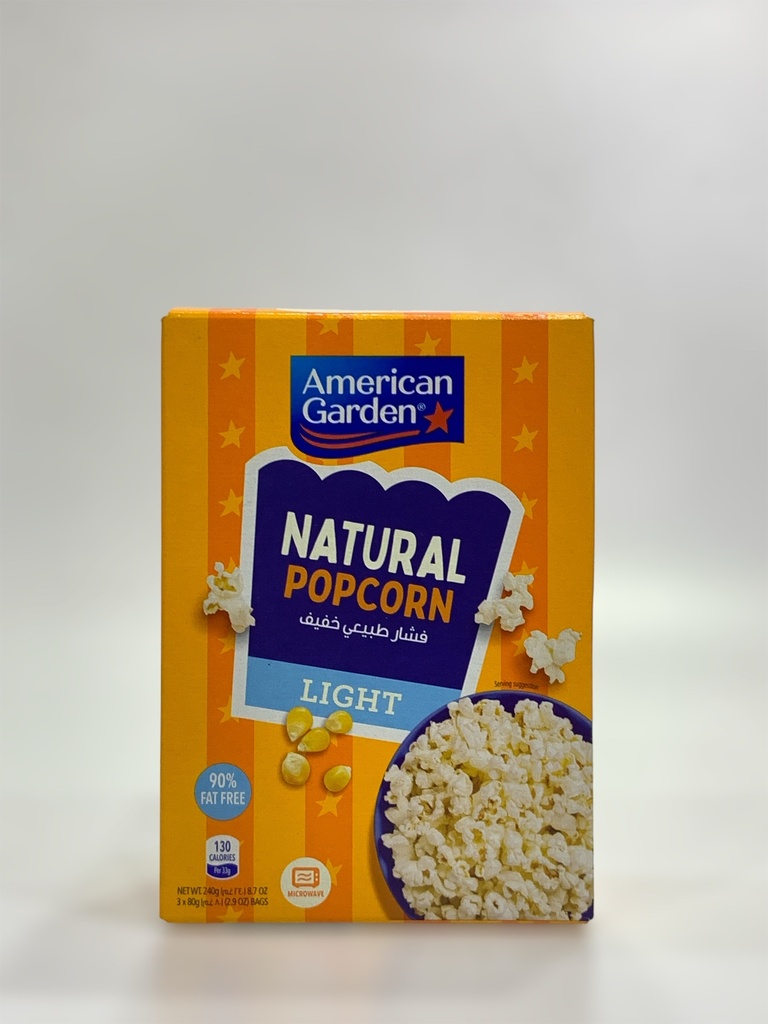 Popcorn Natural Light American Garden 240g