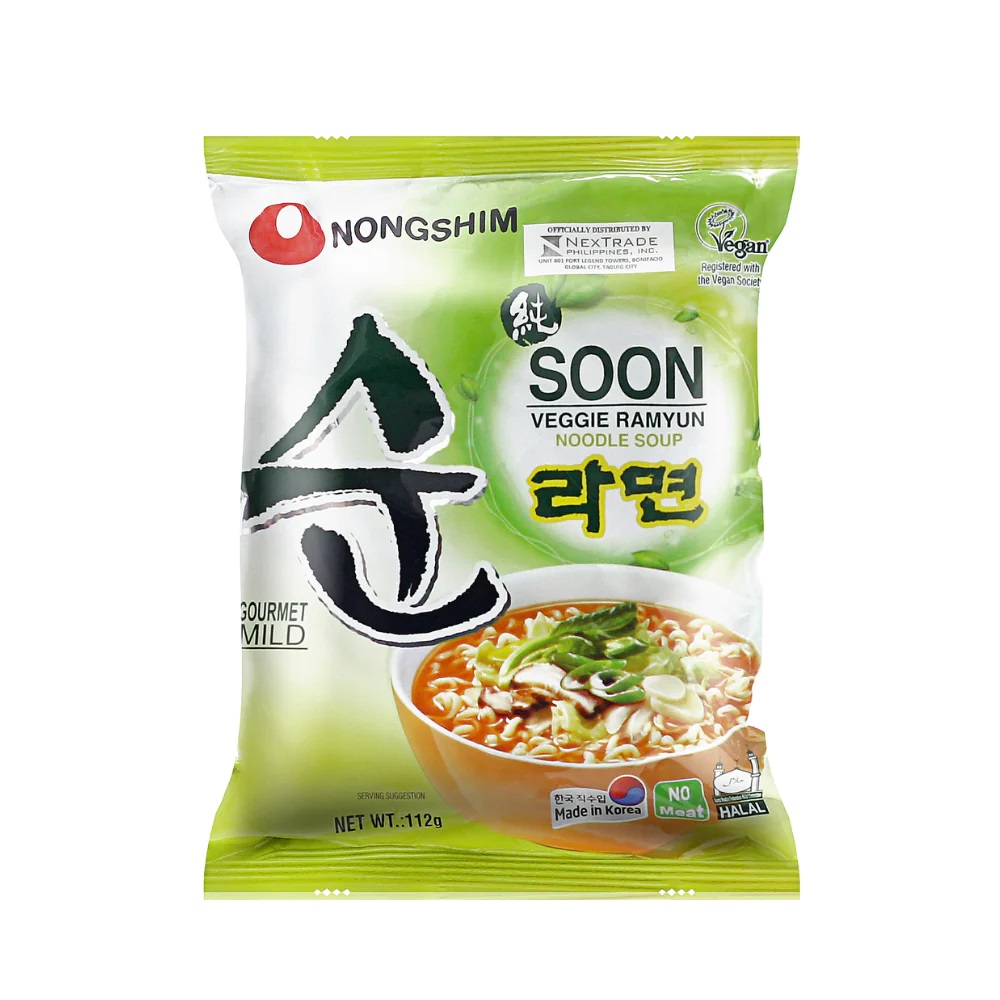 Soon Veggie Ramyun Noodle Soup Nongshim 112g