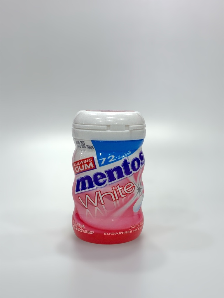 Gum Mentos White Strwberry Free Sugar 103g