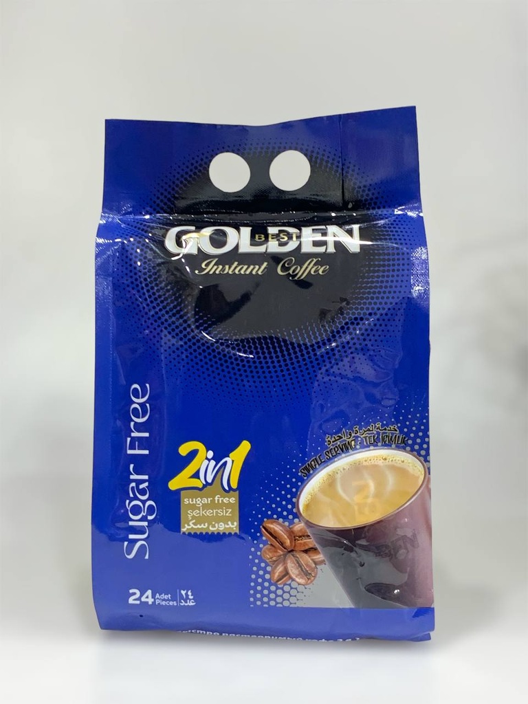 Instant Coffee Sugar Free Best Golden 24 Pieces