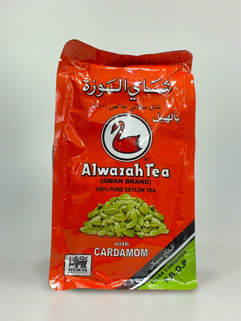 Alwazah Tea Swan Brand 100% Pure Ceylon Tea With Cardamom 200g