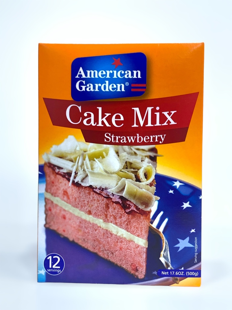 American Garden Cake Mix Strawberry 500g