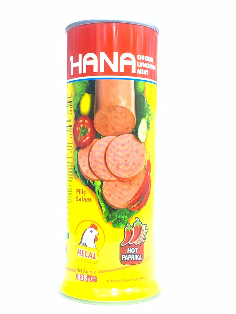 Hana Chicken Luncheon Meat Hot Paprika 835g