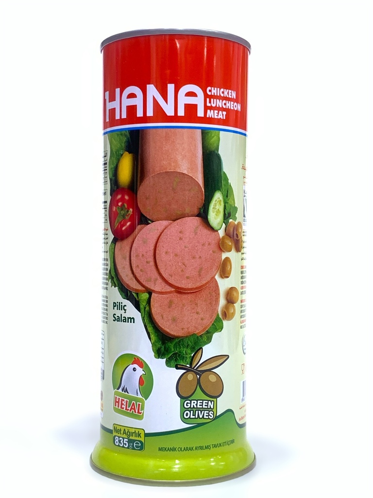 Hana Chicken Luncheon Meat Green Olive 835g