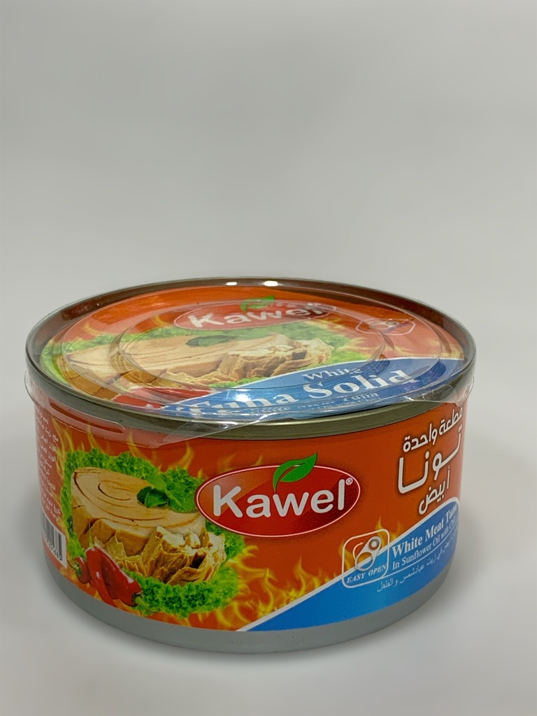 kawel White Tuna Solid White Meat Tuna In Sunflower Oil With Chili 185g