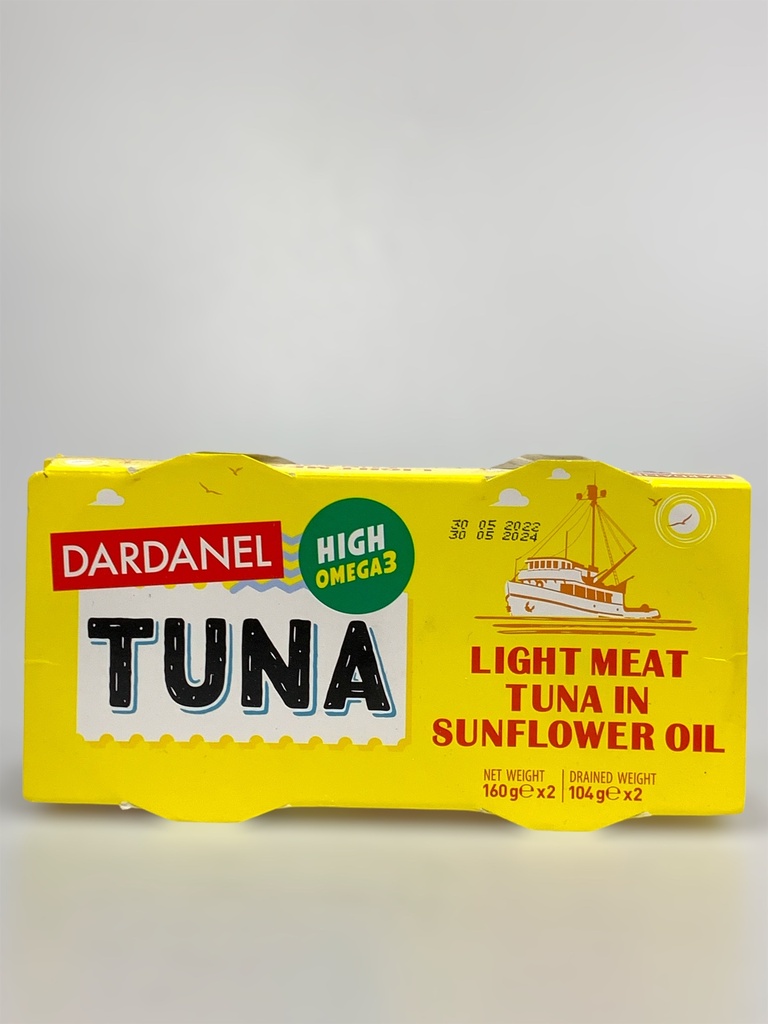 Dardanel Tuna Light Meat Tuna In Sunflower Oil 2*160g