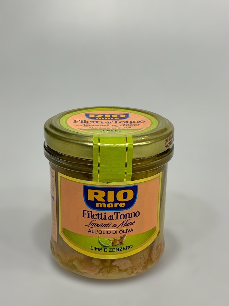 Rio mare Tuna Fillets In Olive Oil With Lime And Ginger Prepared By Hand 84.5g