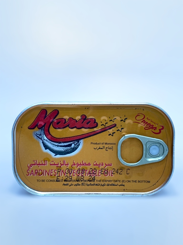 Maria Sardines In Vegetable Oil 125g