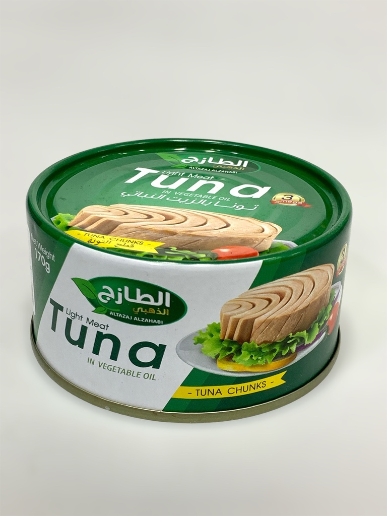 Al Tazaj Light Meat Tuna Vegetable Oil Tuna chunks 170g