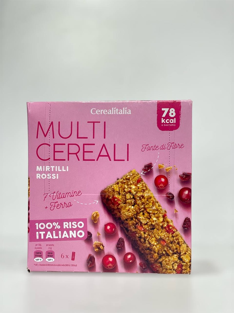 Cerealitalia Multicereali Mirtilli Rossi 126g