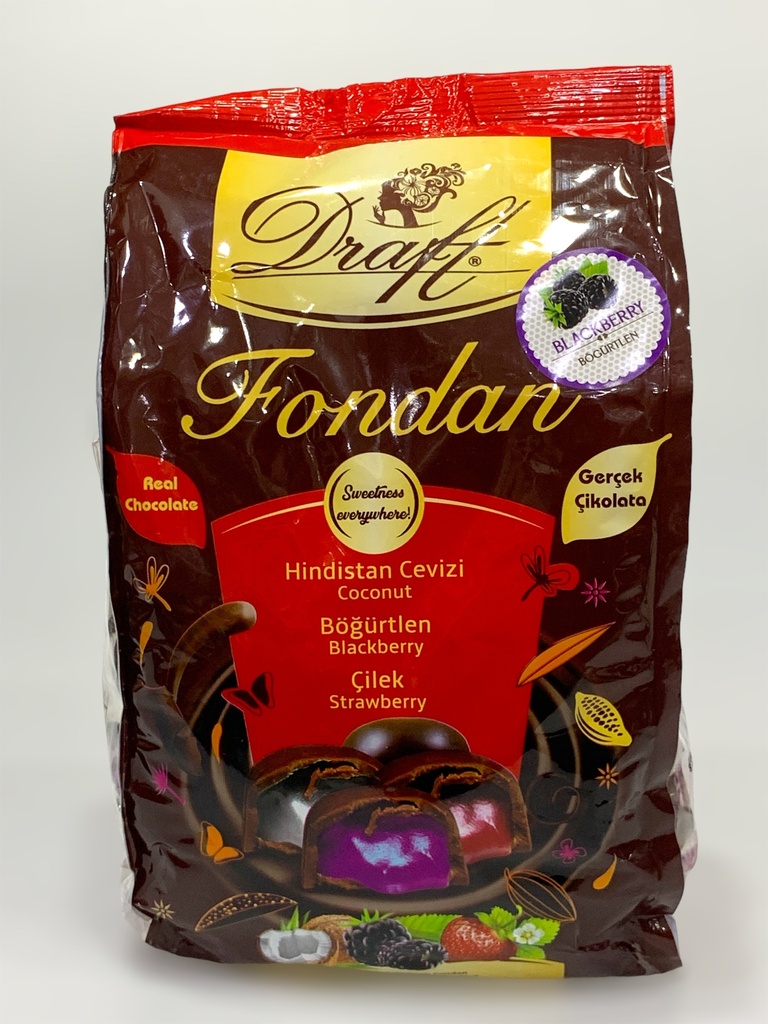 Draft Fondan Coconut And Blackberry And Strawberry 1Kg