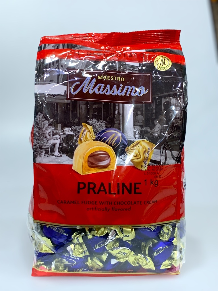 Massimo Praline Caramel Fudge With Chocolate Cream Artificially Flavored 1Kg