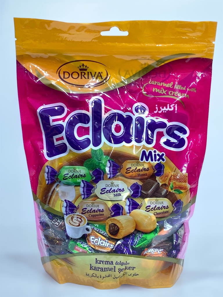 Doriva Eclairs Mix Caramel filled With Mix Cream 700g