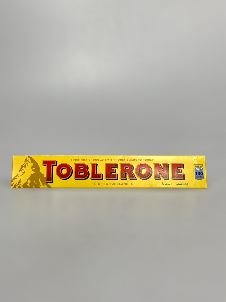 Toblerone Swiss Milk Chocolate With Honey And Almond Nougat Of Switzerland 100g