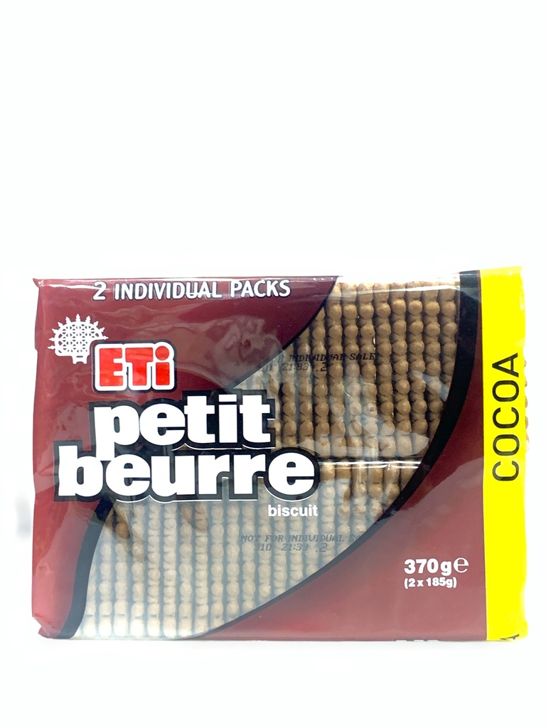 Eti Petit Beurre Tea Biscuits Cocoa  2*200g 400g