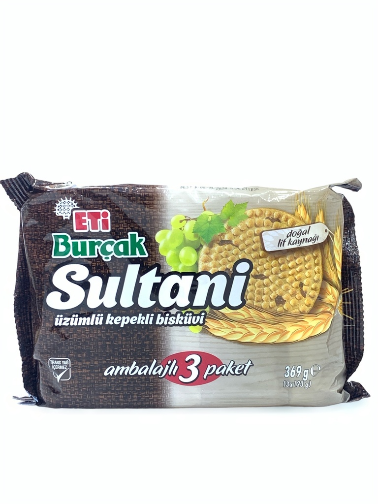 Eti Sultani Ambalaj 3 Packet 3*123g 369g