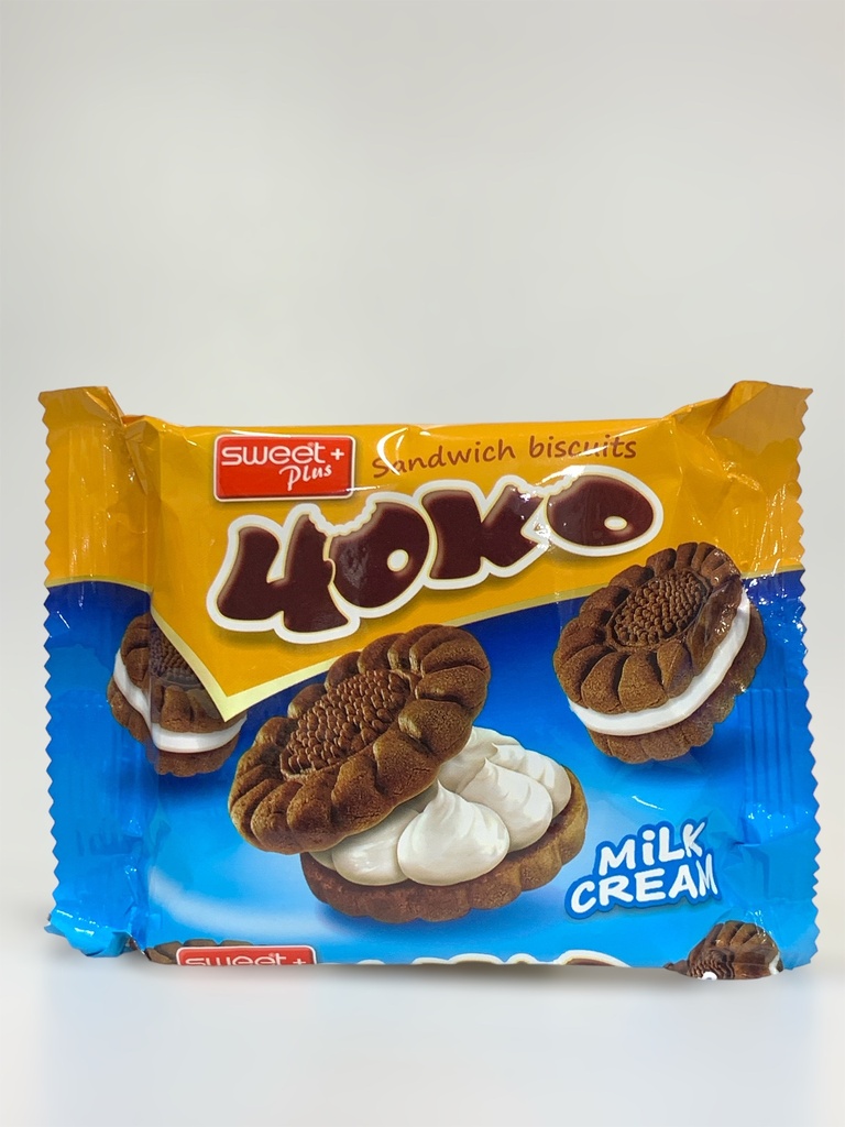 Sweet + Plus Sandwich Biscuits 4oko Milk Cream 76g