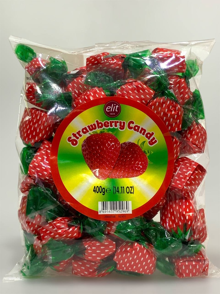 elit Strawberry Fruit Filled Candy 400g