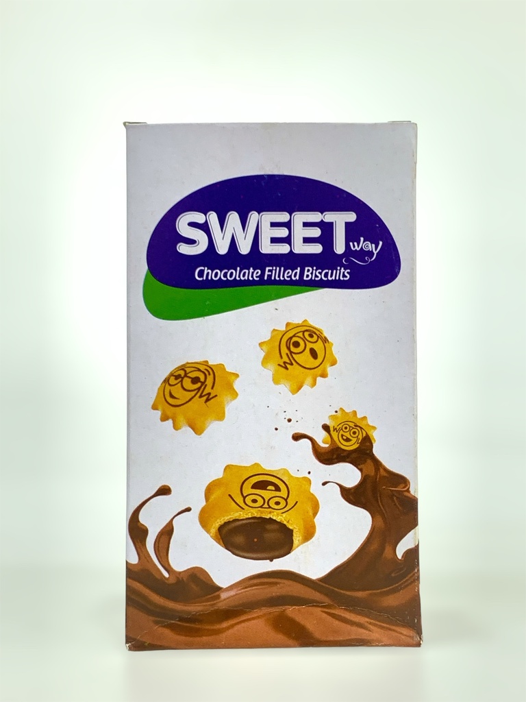 Sweet way Chocolate Filled Biscuits 30g